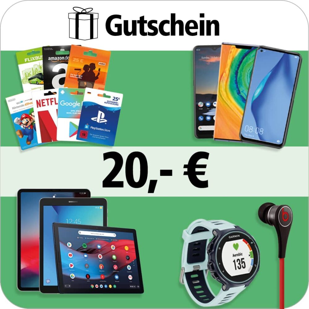 Gutscheinkarte im Wert von 20€